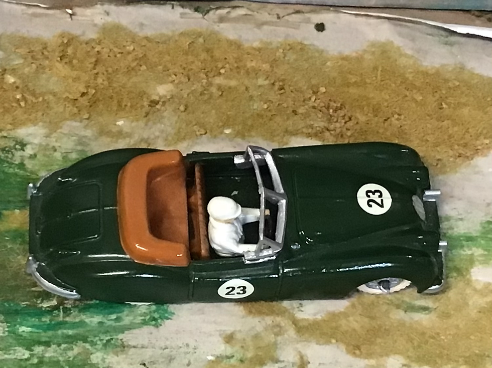 Thumbnail: Varney Collectors Copycat Old Toys Green Jaguar XK140 Open Touring Sportscar