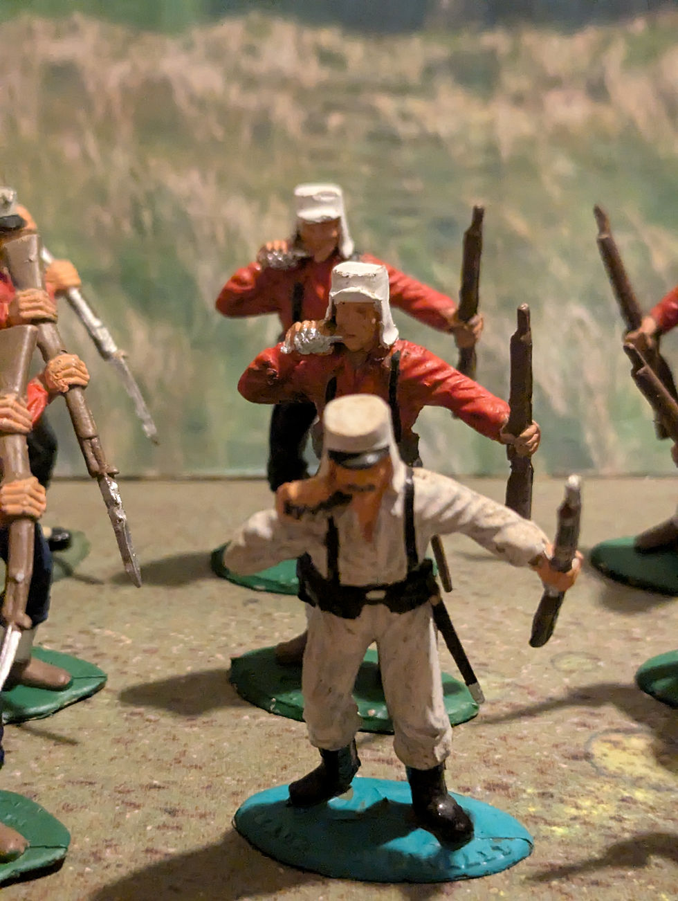 Thumbnail: Timpo Action Pack Solid 54mm Plastic Figures French Foreign Legion Painted