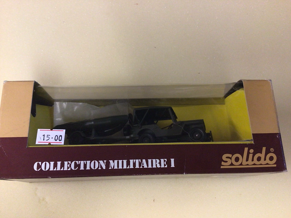 Thumbnail: Solido No.6041 Jeep and inflatable Zodiac  Boxed 1/50