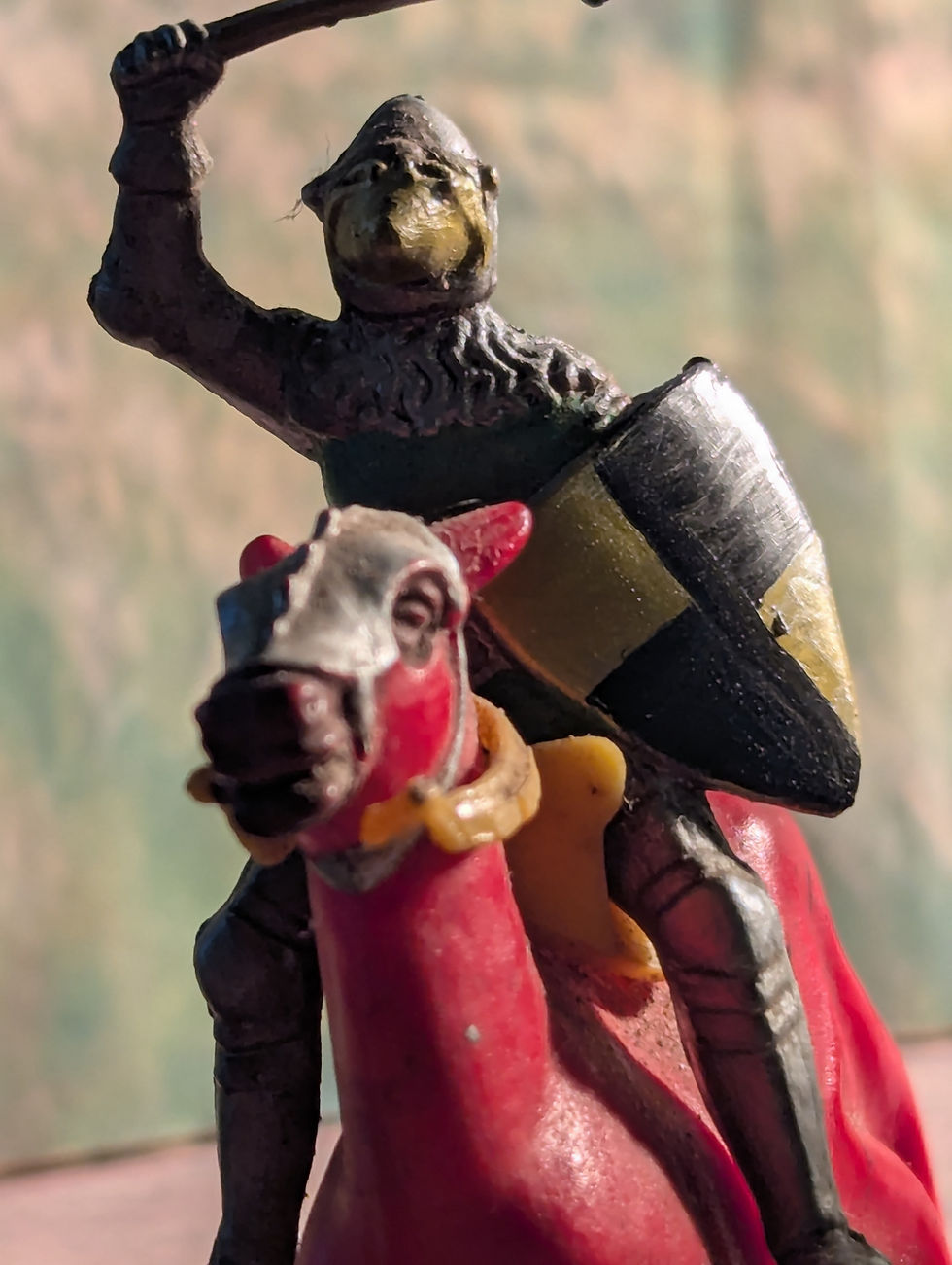 Thumbnail: Britain's Ltd Herald H528/529 Mounted Knights x2 with Axe and Lance