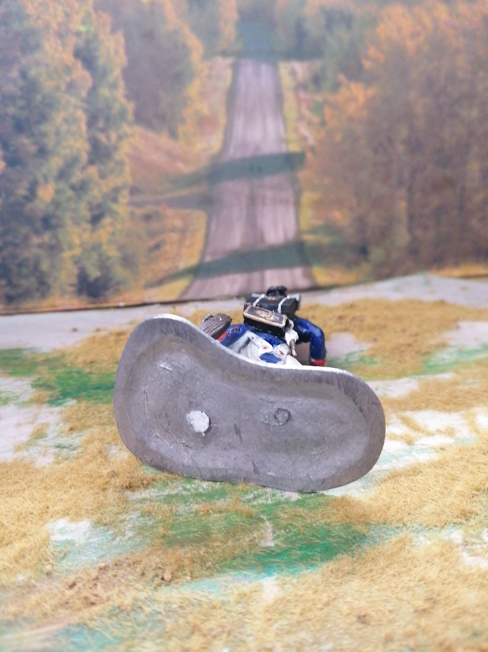 Thumbnail: Poste Militaire Metal Figure 70mm French Infantry Cloth Hat French Rev Period