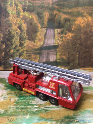 MATCHBOX N°9 FIRE TRUCK 1959 Lesney Matchbox Regular Wheels #9 Merryweather Marquis