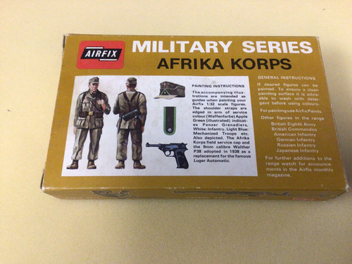 ANCIENNE BOITE AIRFIX 172 AFRIFA KORPS incomplet 24 figurines sur 48 ANCIENNE BOITE AIRFIX 172 AFRIFA KORPS incomplet 24 figurines sur 48