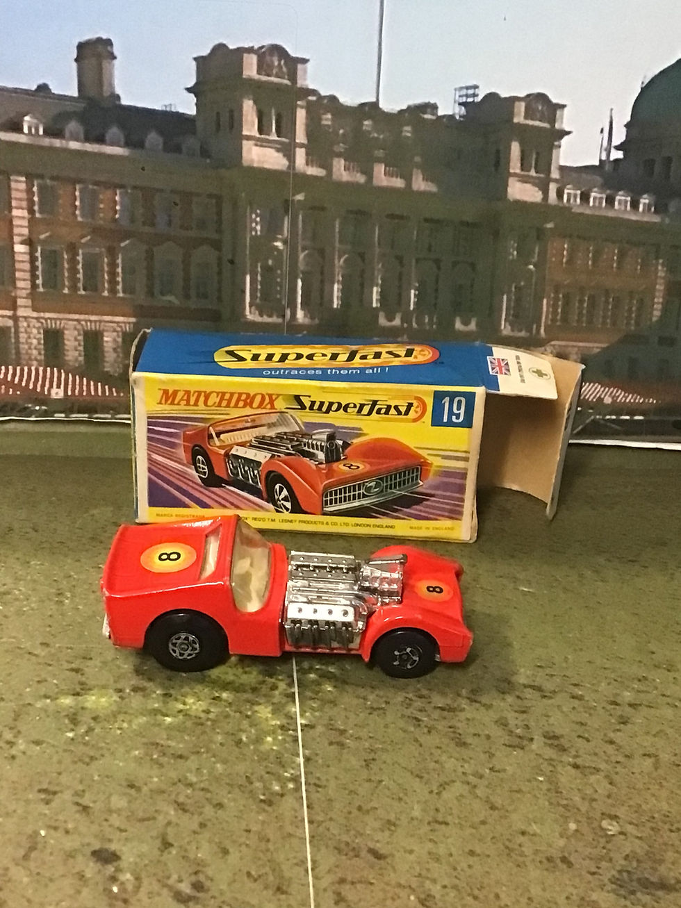 Thumbnail: Matchbox Superfast No 19 Road Dragster In Original Box - Near Mint Vintage Model