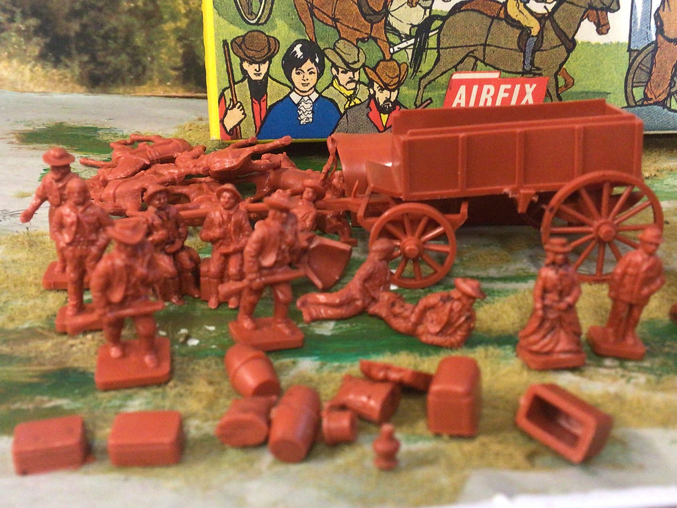 Thumbnail: Airfix 1:72 Wagon Train C15-50 Type 1 Box complete set loose in box.
