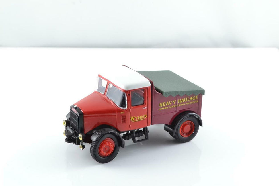 Thumbnail: Corgi 1/50 80305 - Garrett 4CD Road Tractor & Log Load  Wynns & Scammell