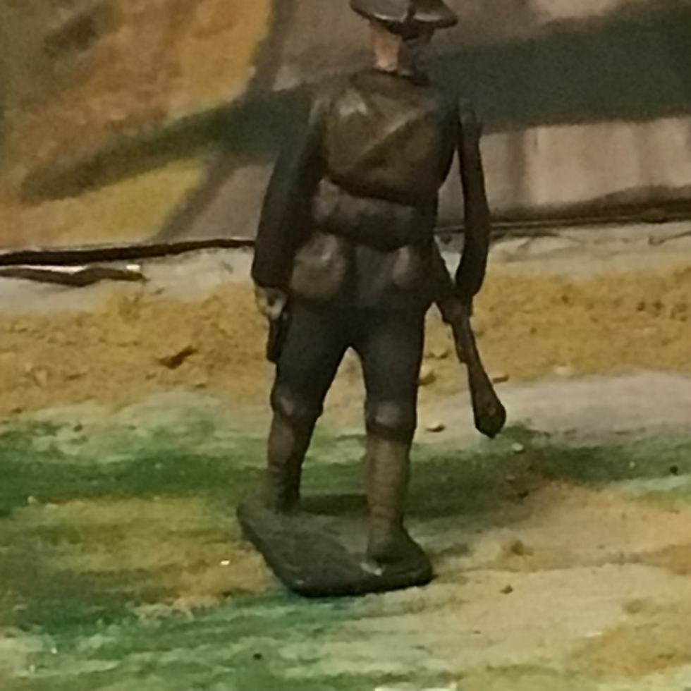Thumbnail: Vintage Britains Metal/Lead WWI British Infantry Marching Figure