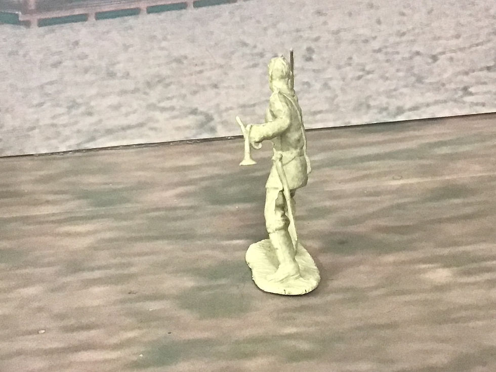 Thumbnail: Marx 50mm Fort Apache Defenders Figure Sword and Bugle