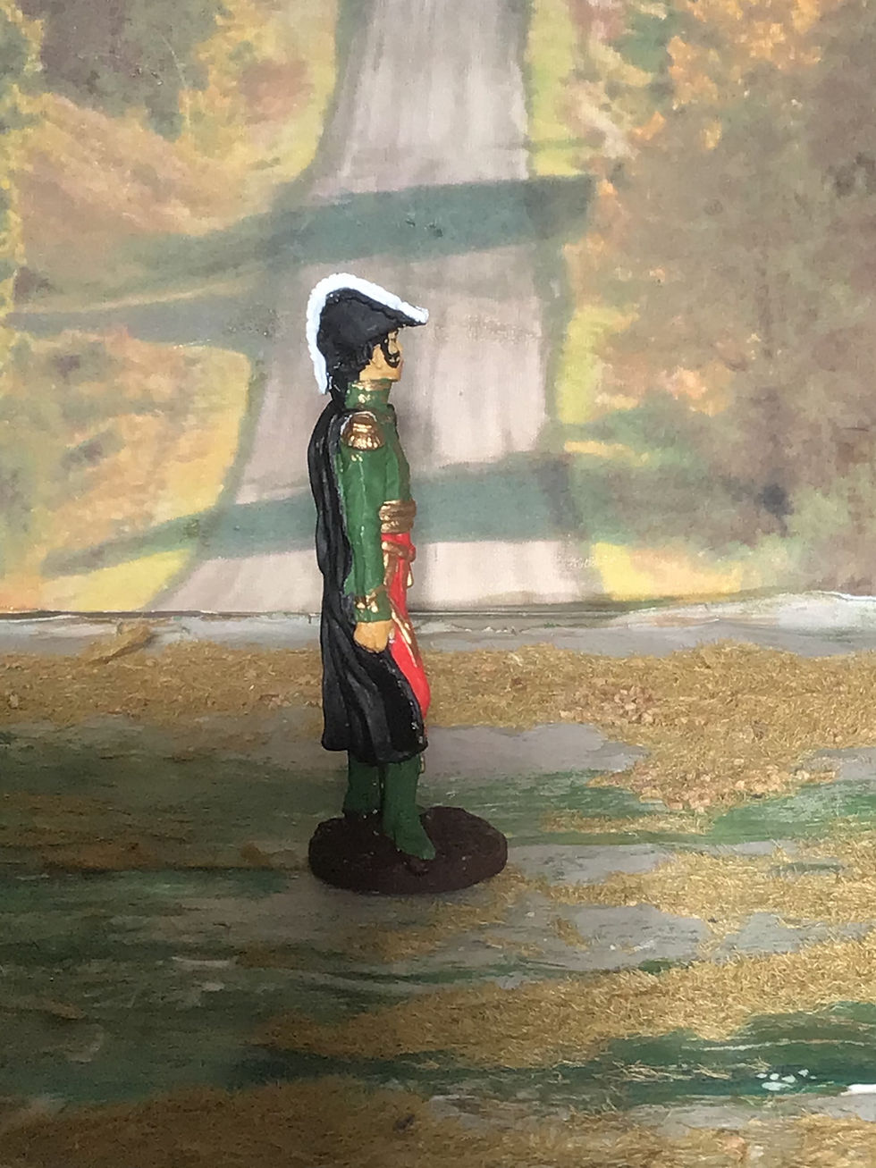 Thumbnail: Vintage Napoleonic Metal Figure 54mm Officer French Hussars