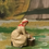 Thumbnail: Britain's 54mm hollow-cast lead milkmaid seated milking with pail