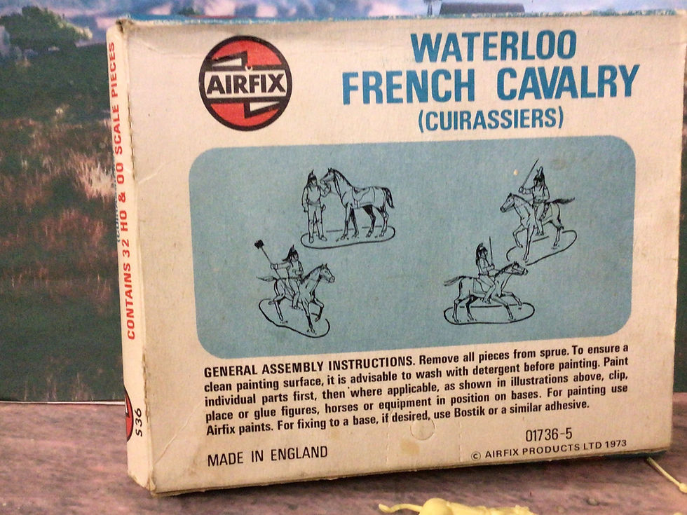 Thumbnail: Airfix 1/72  01736/5 Waterloo French Cavalry Full Set 1973 Blue Box