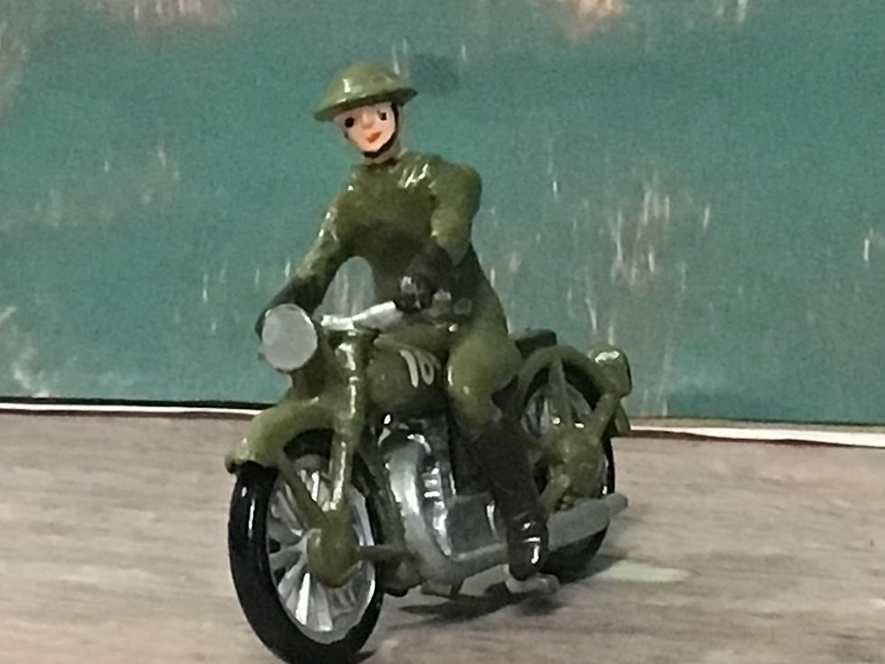 Thumbnail: MJ Miniatures 1/32 Metal Despatch Rider Motorcycle British Army