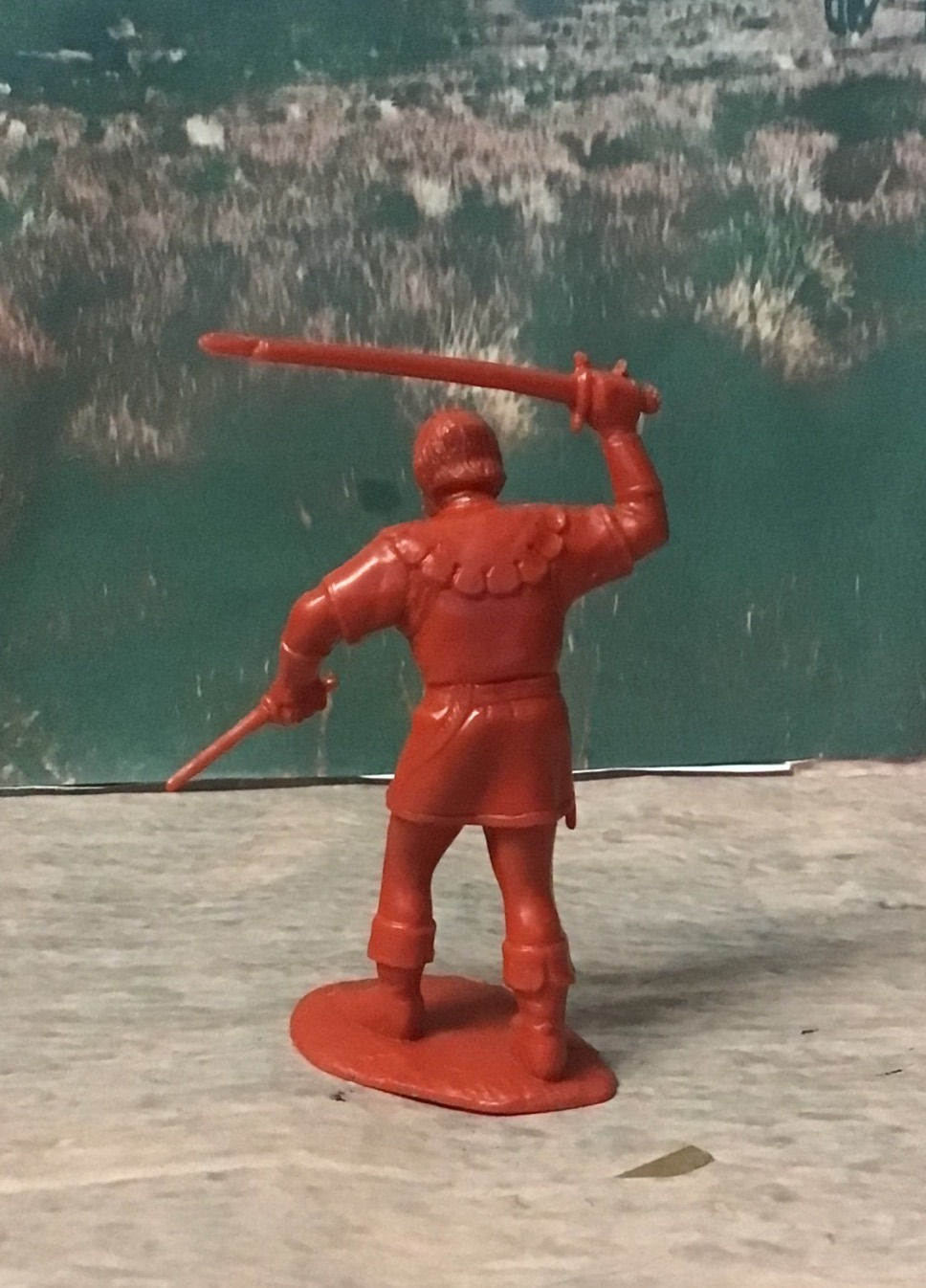 Thumbnail: Marx Robin Hood Characters  60mm Sheriff of Nottingham Dark Green Plastic Figure