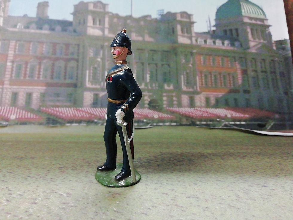 Thumbnail: Vintage Lead Figure Military Officer on Parade Excellent 