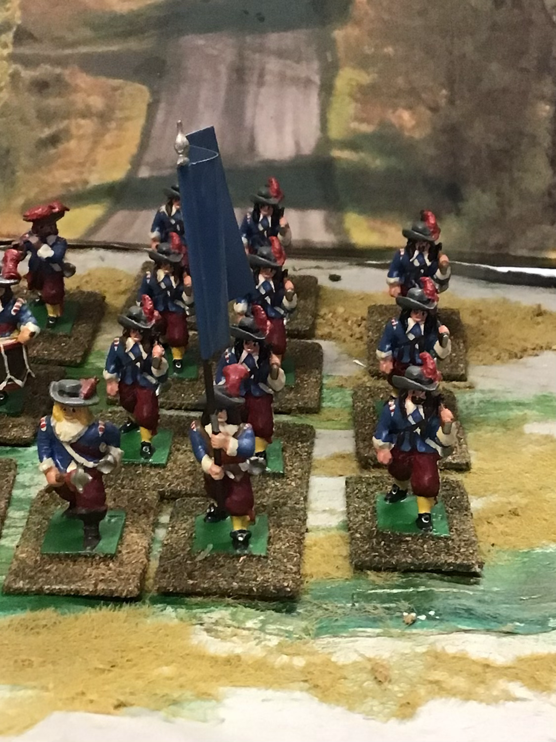 Hinchcliffe Metal 28mm ECW Lord Hoptons Blue Coats x Painted Wargame 14