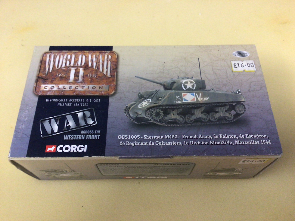 Thumbnail: Corgi World War ll Collection, Sherman M4A2 French Army ,Marseilles 1944.