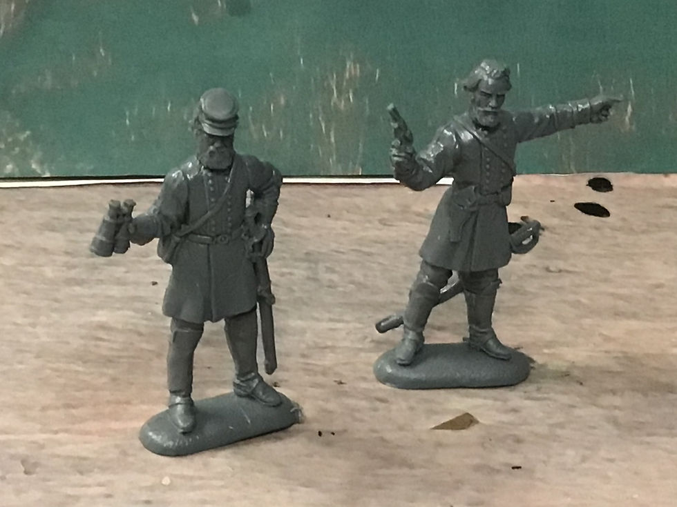 Thumbnail: CHINTOYS cht011 AMERICAN CIVIL WAR CONFEDERATE GENERAL STAFF 1/32 SCALE 55-60mm
