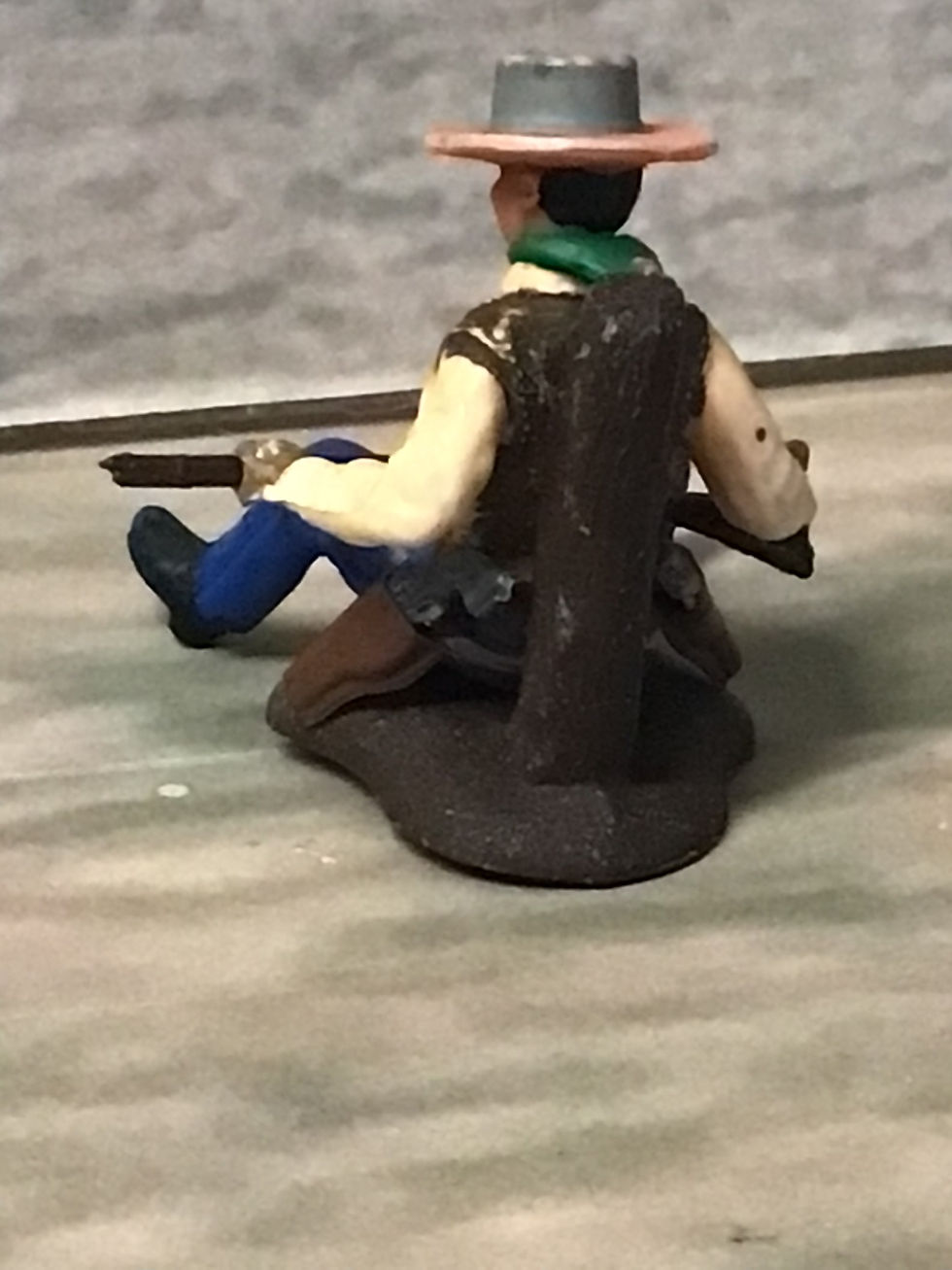 Thumbnail: Britains Swoppet 658 Western Figures Cowboy At Rest