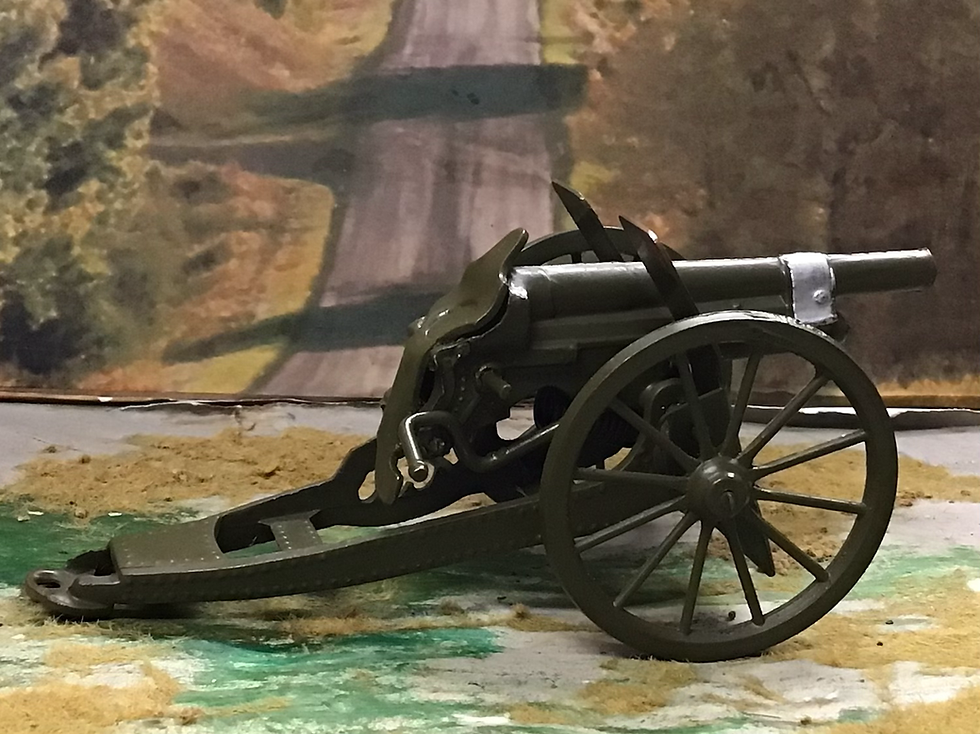 Thumbnail: Vintage - Gun of The Royal Artillery Complete - Britains N°9715 Olive