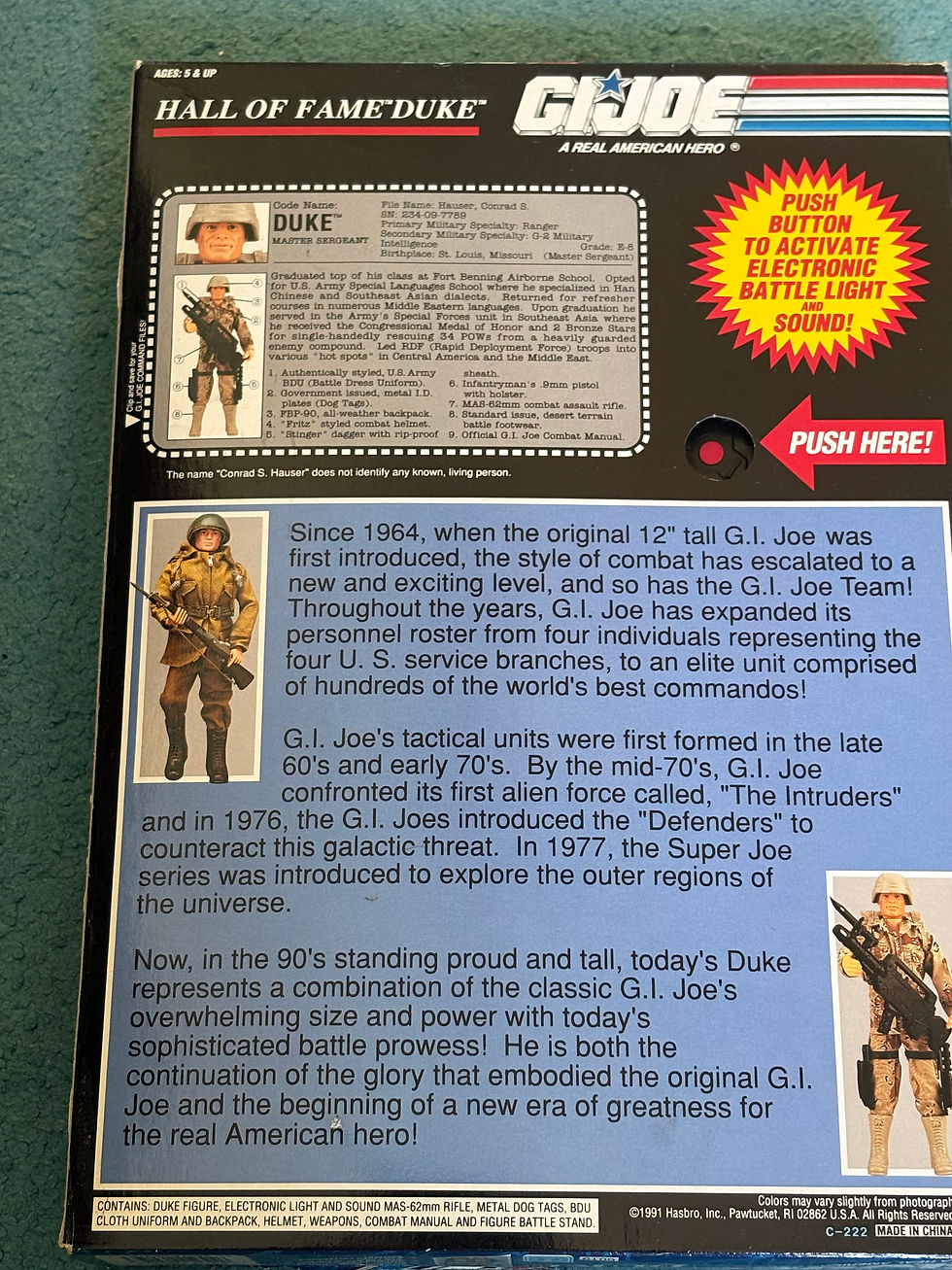 Thumbnail: Boxed Hasbro Action Man Duke G.I Joe U.S Army 1992  12 Action Figure