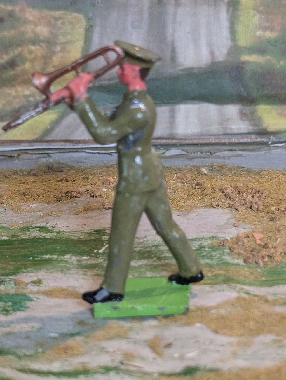 Thumbnail: T and M Figures 54mm WWI British Army Band Figures Trombone