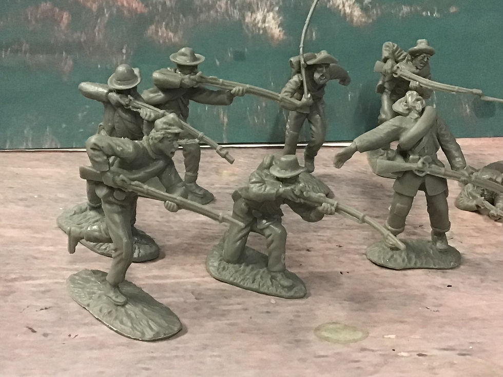 Thumbnail: CTS Plastic Figures 60mm ACW Confederate Infantry X9