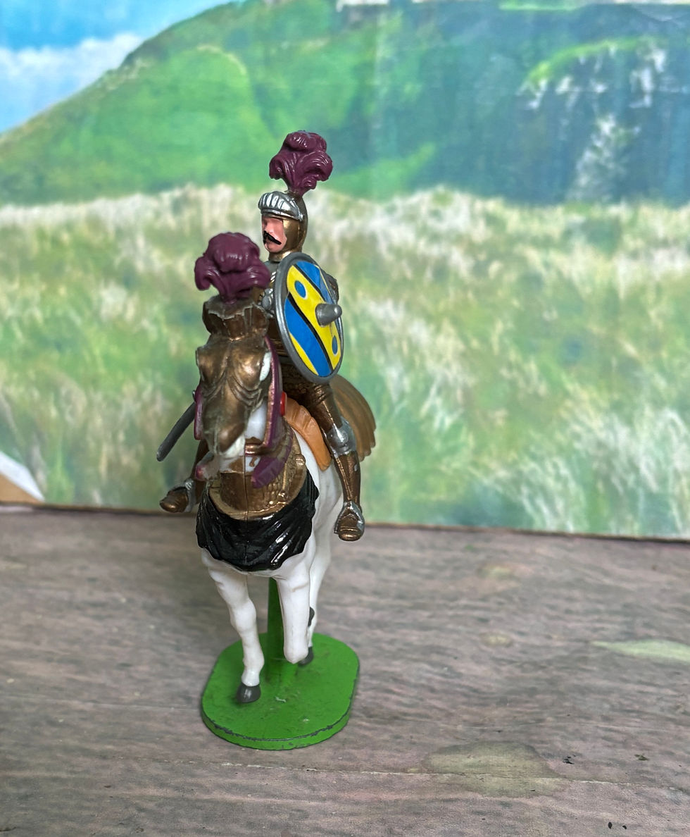 Thumbnail: Britain's Ltd Deetail  Swivel Moveable Joints Knight Mounted