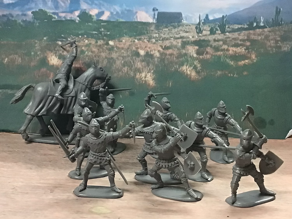 Thumbnail: Accurate 3507 100 Years War 1/35 Knights  Plastic Figures