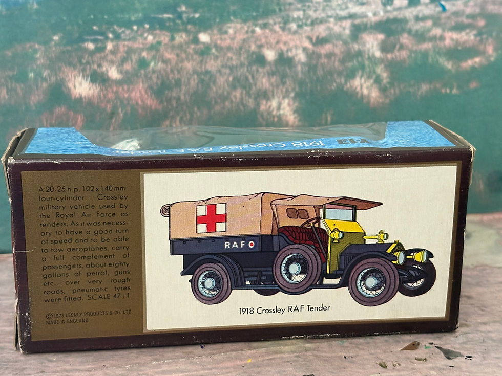 Thumbnail: Matchbox Models of Yesteryear model Y13 1918 Crossley RAF Tender Boxed