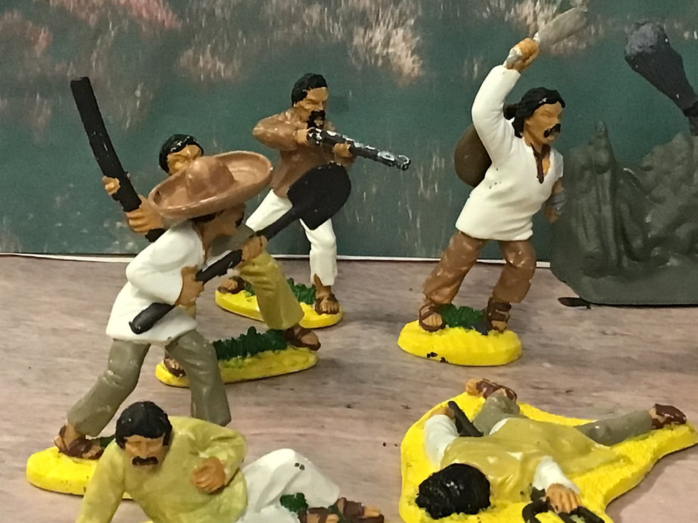 Thumbnail: Weston Co Western South of The Border 8  Mexicans Peasant Figures 54mm