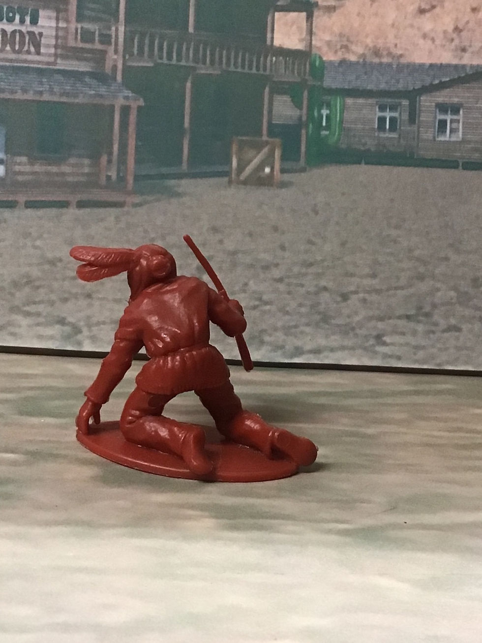 Thumbnail: LINDE AUSTRIA PLASTIC KARL MAY Red Indian Tracking 70cm