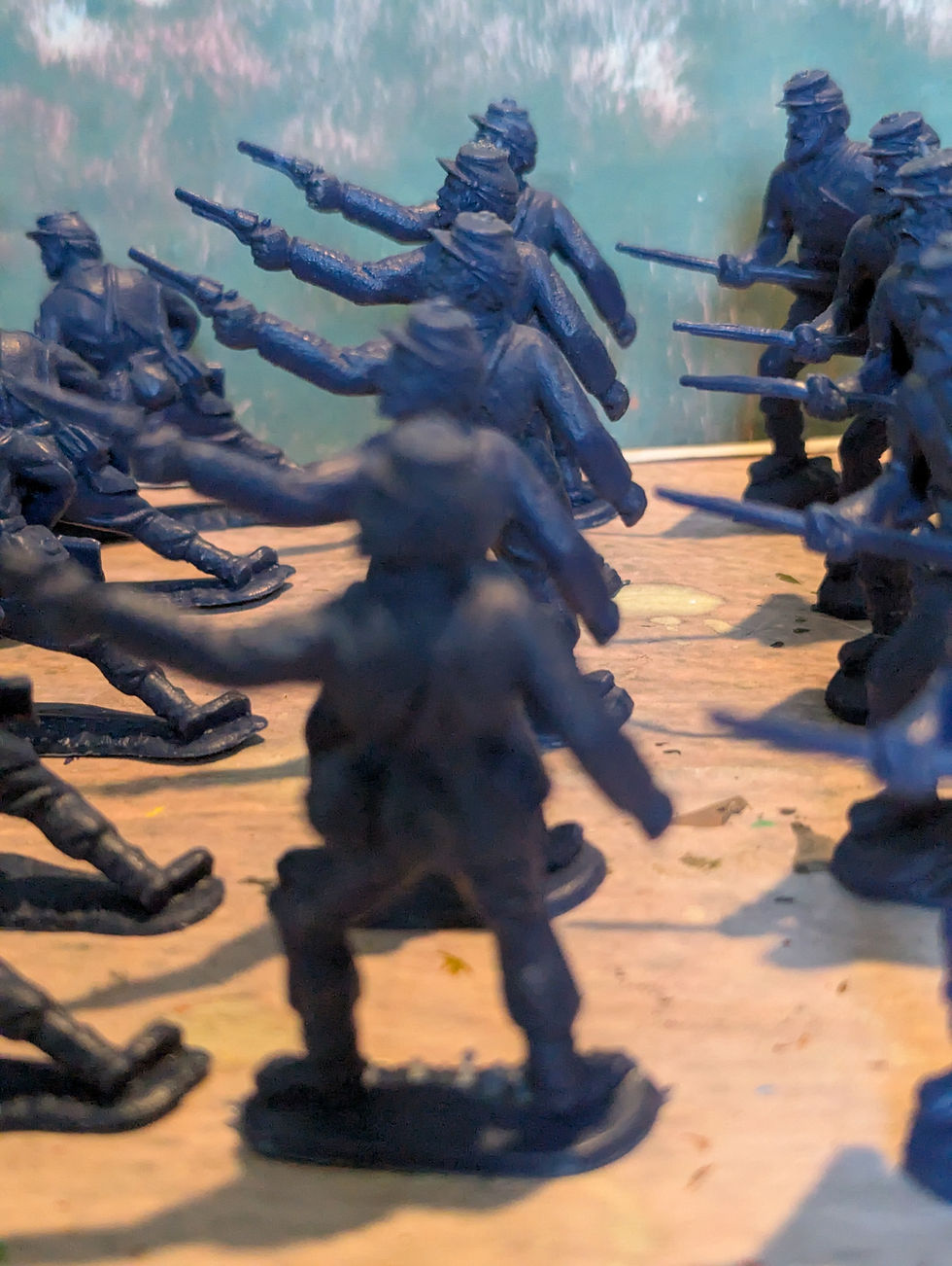 Thumbnail: Timpo/Toyways ACW Union Plastic Figures x20 Pieces