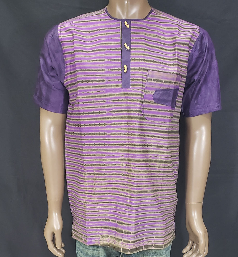 Thumbnail: Large Men's African Print Shirt