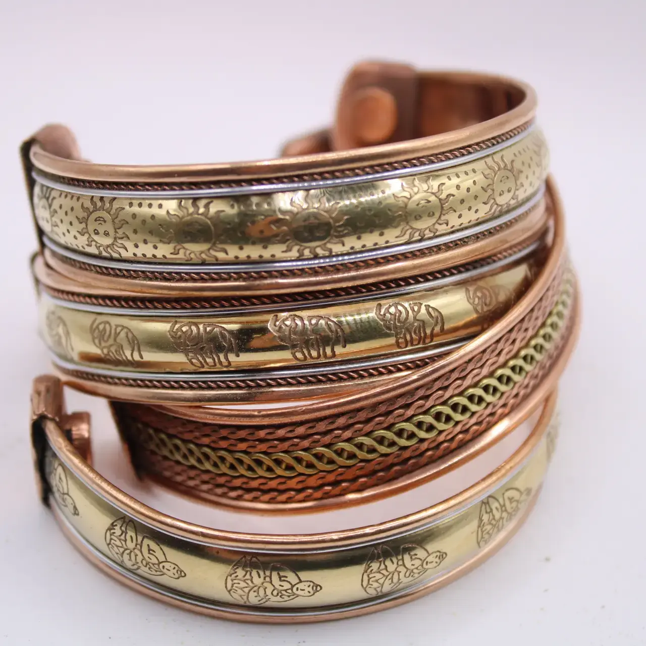 Tri-Metal Magnet Bracelet