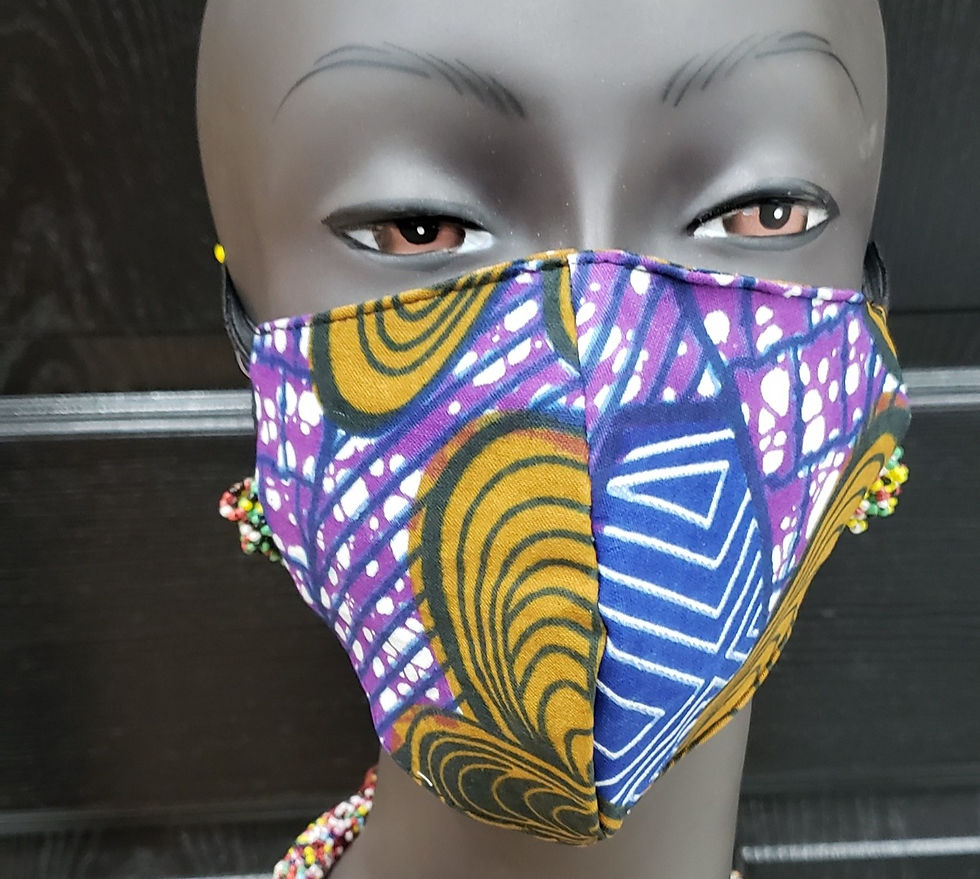 Thumbnail: African Print Masks(Click on Photo to See Collection)