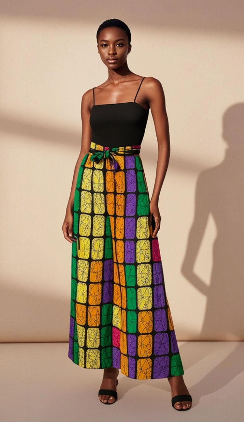 African Print Palazzo Pant