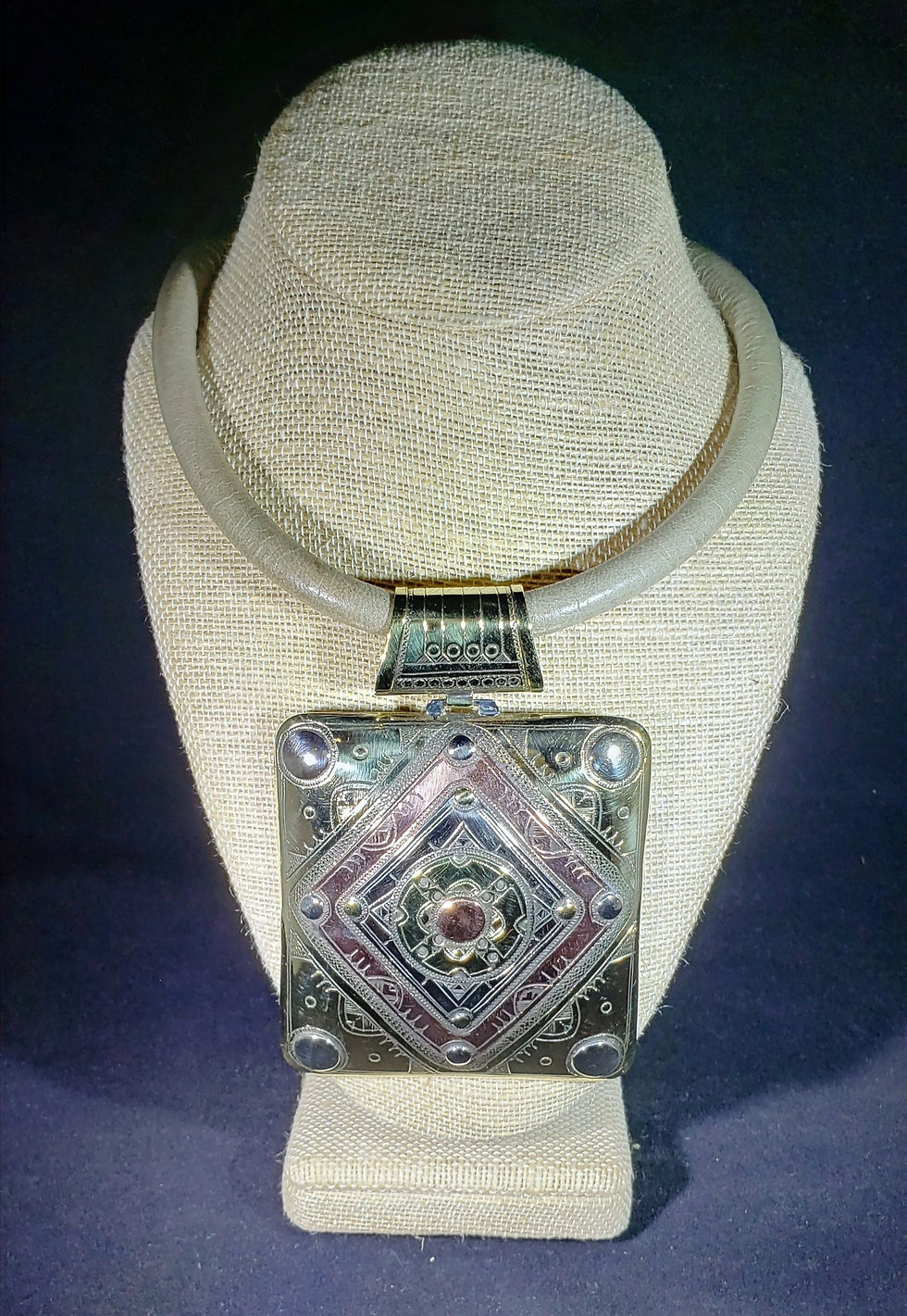 Thumbnail: Copper and Brass Pendant Necklace