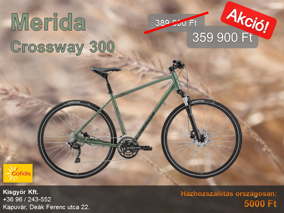 Merida Crossway 300 férfi L zöld