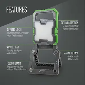 Thumbnail: Rechargeable Swivel LED Work Light L/HRWL2000