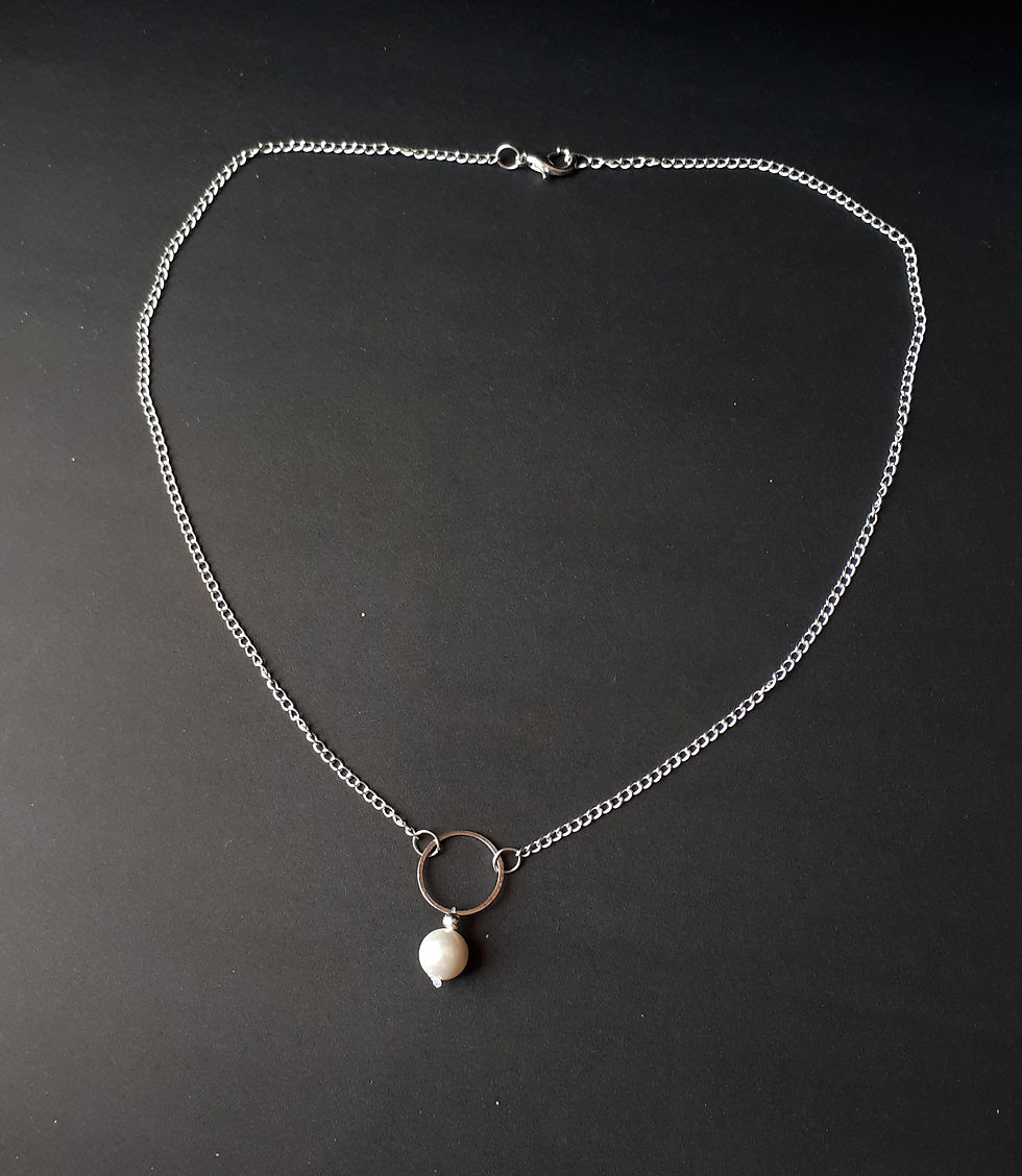 Thumbnail: Pearl on Ring Pendant