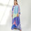 Thumbnail: Simple Kaftan Dress Silk Resort Wear Beach Caftan Gown