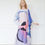 サムネイル： Pastel Kaftan Dress Silk Blended : Custom Made Dress, Resort Wear Full Length