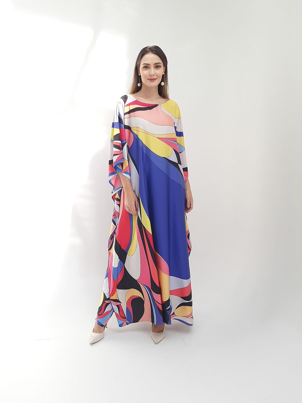 サムネイル： Silk kaftan cruise, Dubai kaftan Dressing Gown, Luxury Kaftan