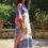 Thumbnail: Silk Kaftan Horse Print Theme : Beach Wear Resort, One Size Fit All Dress