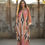 Thumbnail: Rayon kaftan for beach dress, summer lounge wear simple wear