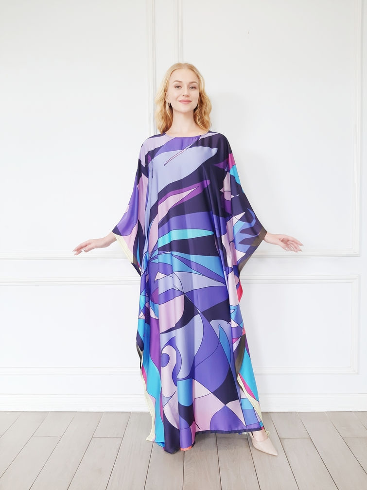 Thumbnail: Emilio Pucci Kaftan Christmas Gift Dress: Custom Length Resort and Holiday Gown