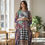 Thumbnail: Patchwork Print Kaftan Vintage Style : One Size Fit All, Twill Silk 100%