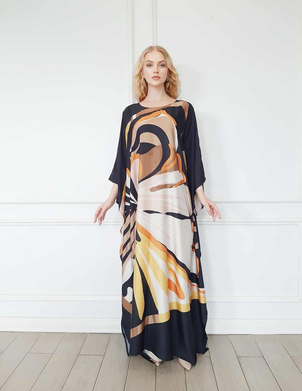 縮圖：Butterlfy kaftan Dress Beach Wear : Moroccan Kaftan Vintage, Custom Length