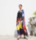 Thumbnail: Summer Silk Kaftan Full Length, Plus Size Kaftan Beach Wear Kaftan Resort Gift