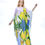 Thumbnail: Daffodil kaftan silk dress summer lounge wear, Floral caftan gift for mother